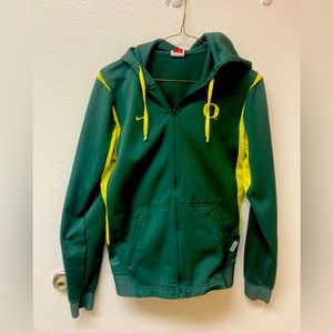 NIKE UNIVERSITY OF OREGON DUCKS Zippered Hoody (S)